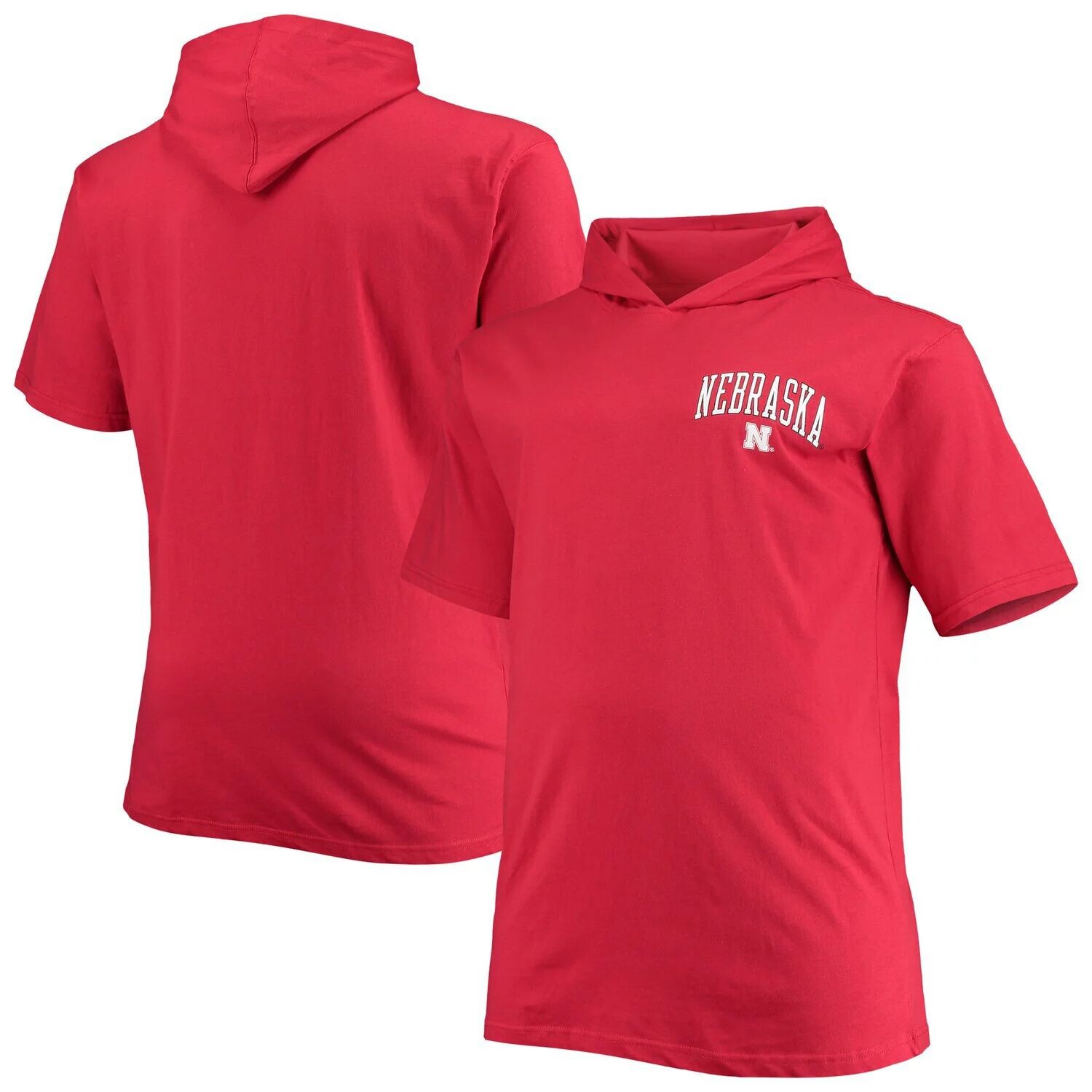 

Мужская футболка с капюшоном Scarlet Nebraska Huskers Big & Tall Team