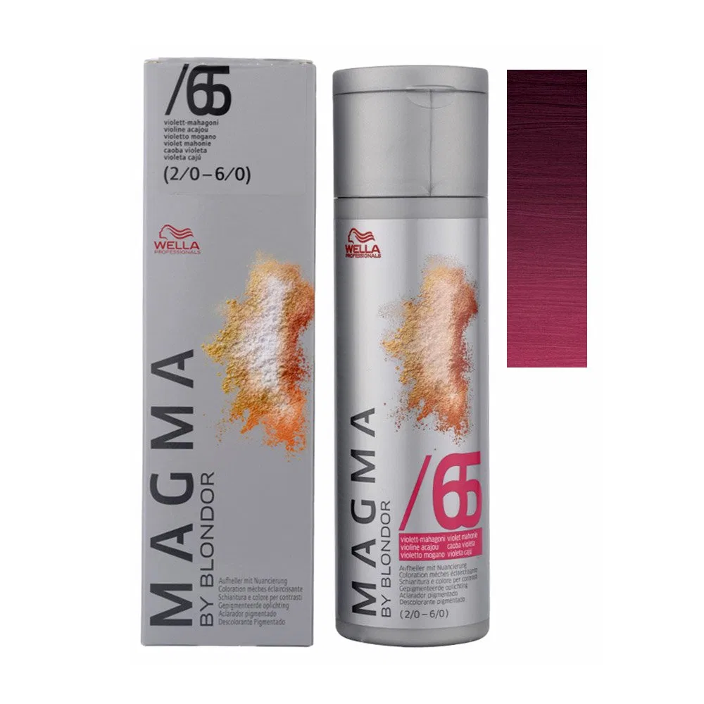 Краска для осветления волос Wella Magma 65 Violet-Mahogany 120 г Wella
