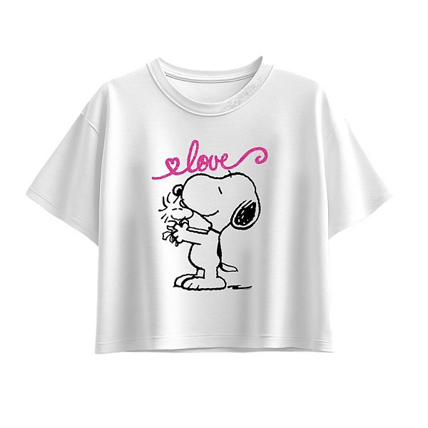 

Футболка с принтом Peanuts Snoopy Love для девочек 7-16 Licensed Character, White