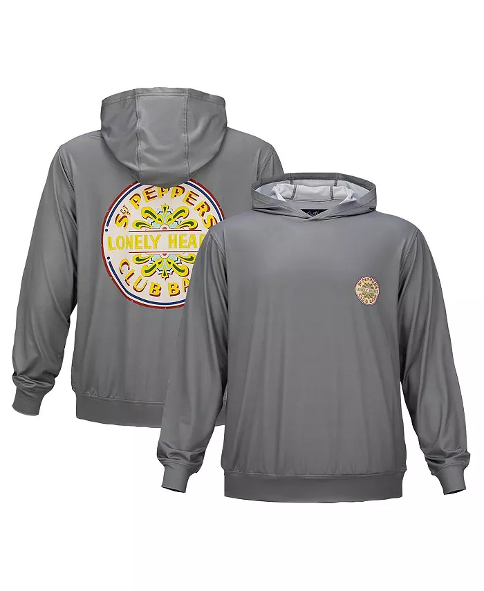 

Мужская и женская серая толстовка с капюшоном The Beatles Sgt. Pepper Vintage Seal UPF 50 Section 119