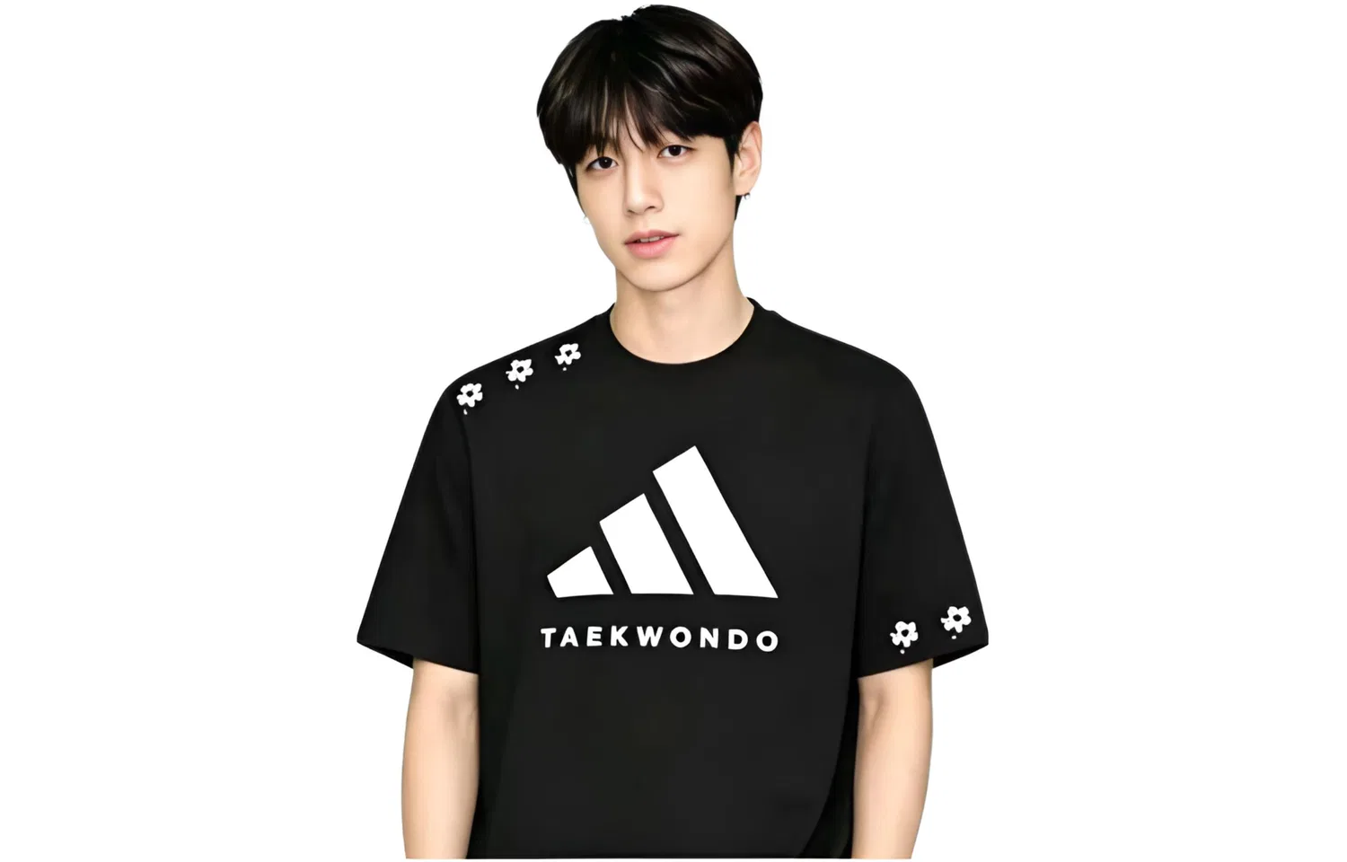Футболка Taekwondo Adidas Black White — фото 4
