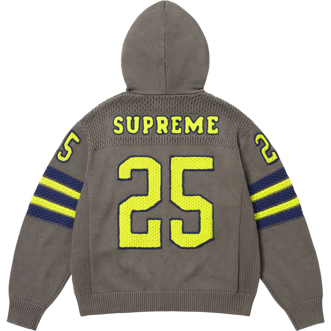 Спортивный худи на молнии fw25 Supreme, черный — фото 4