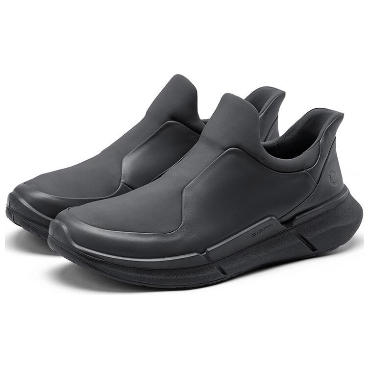 Кроссовки мужские Lifestyle Shoes Men Low-Top Ecco, цвет Magnetic Gray — фото 4