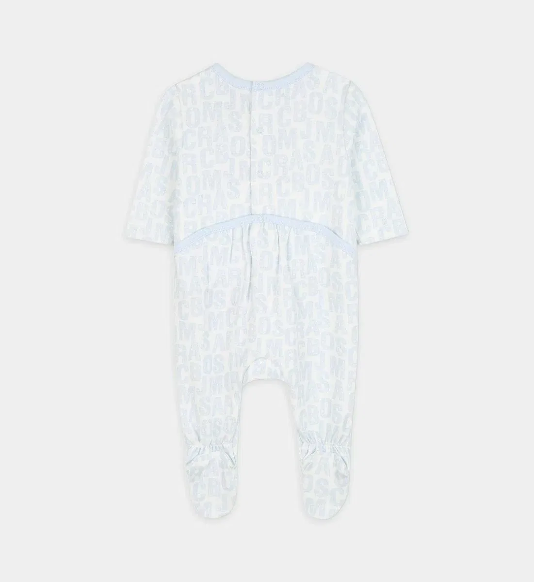 Комплект из пижамы, нагрудника и шапочки Marc Jacobs Kids, голубой — фото 4