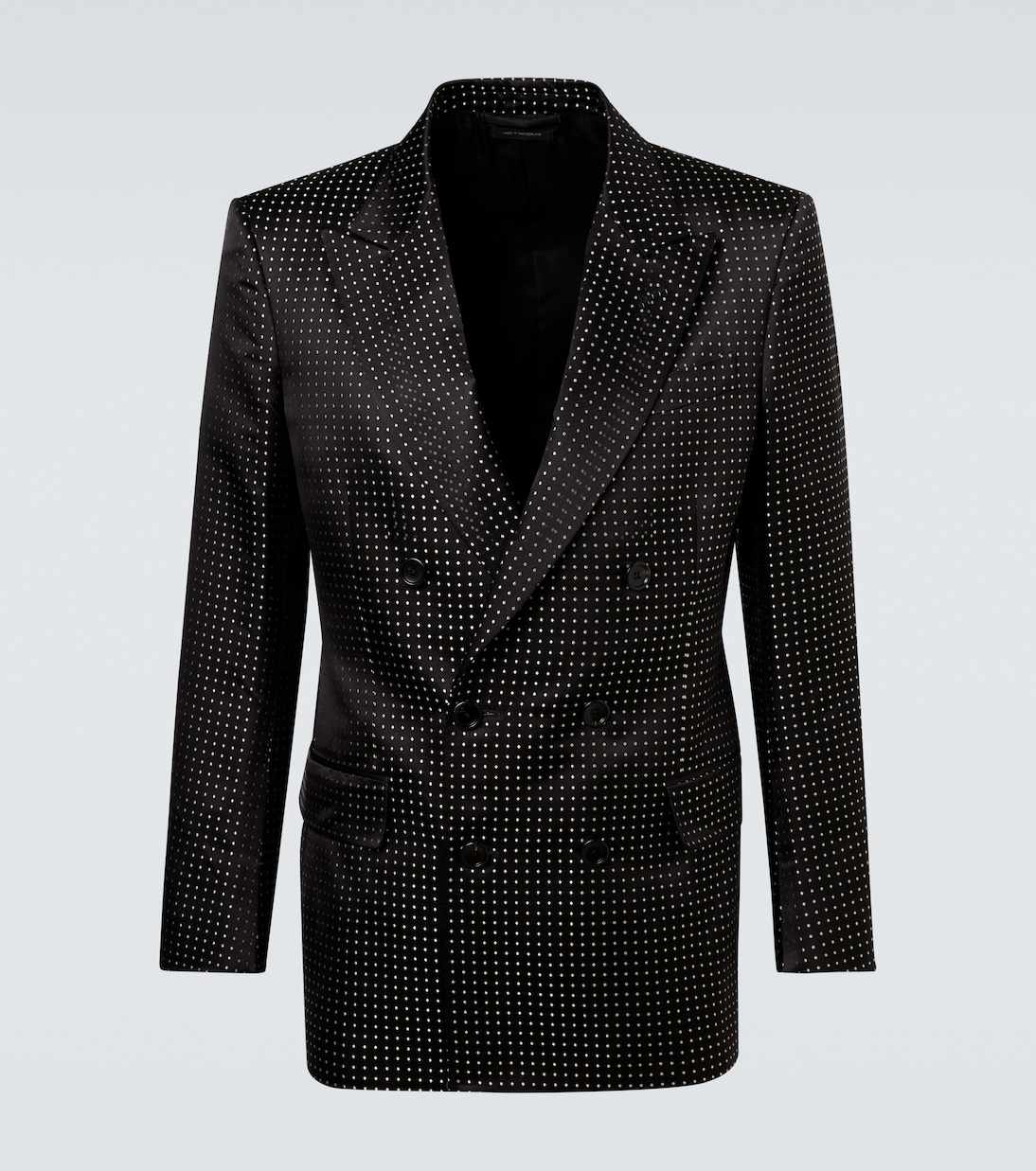 

Шелковый пиджак в горошек Tom Ford, Combo Black & Ivory