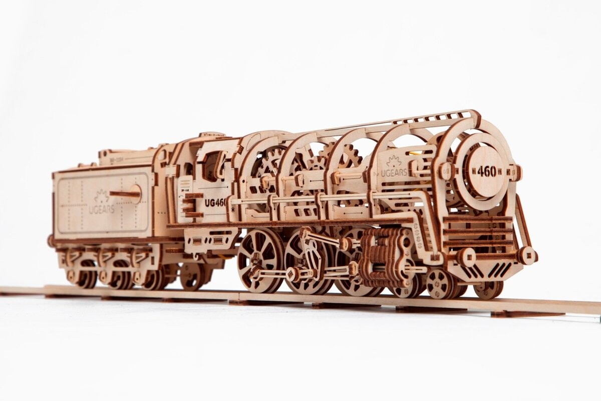 

UGears, модель механической сборки, Модель угольного локомотива UG 460