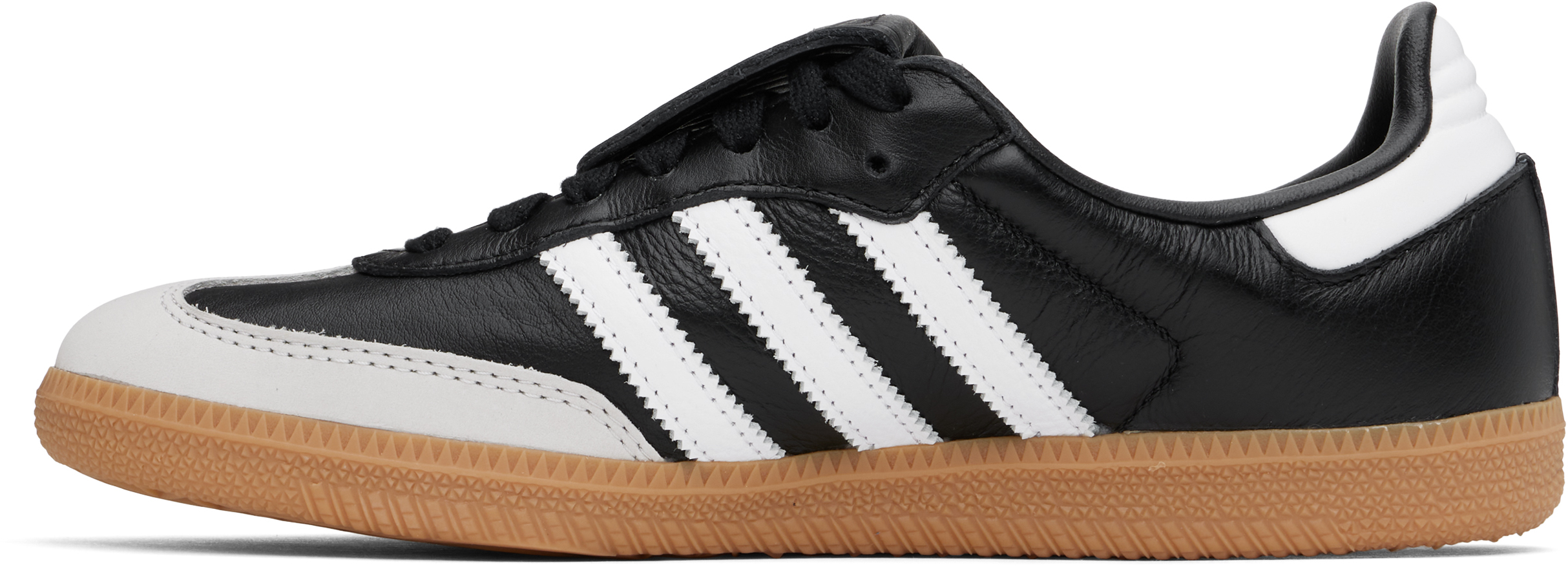 Кроссовки Samba LT черного и серого цвета Adidas Originals, Core black/Cloud white/Gold metallic — фото 3