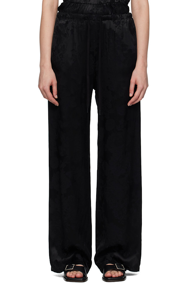 

Жаккардовые брюки Mm6 Maison Margiela, черный