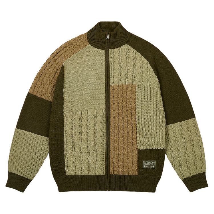 

Толстовка Palace Patchwork Zip Knit, The Deep Green