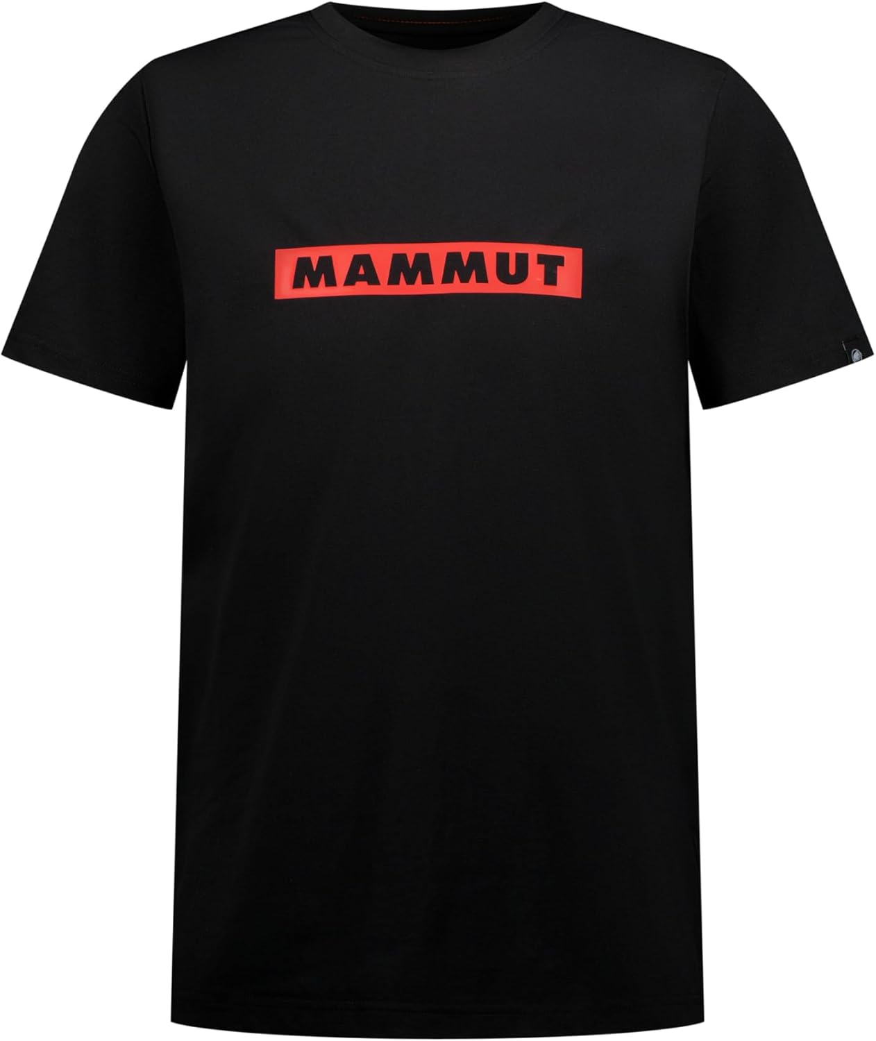 

Футболка Mammut PRT2 с логотипом, азиатский крой, мужская, футболка QD с логотипом, AF Men, черная с красным