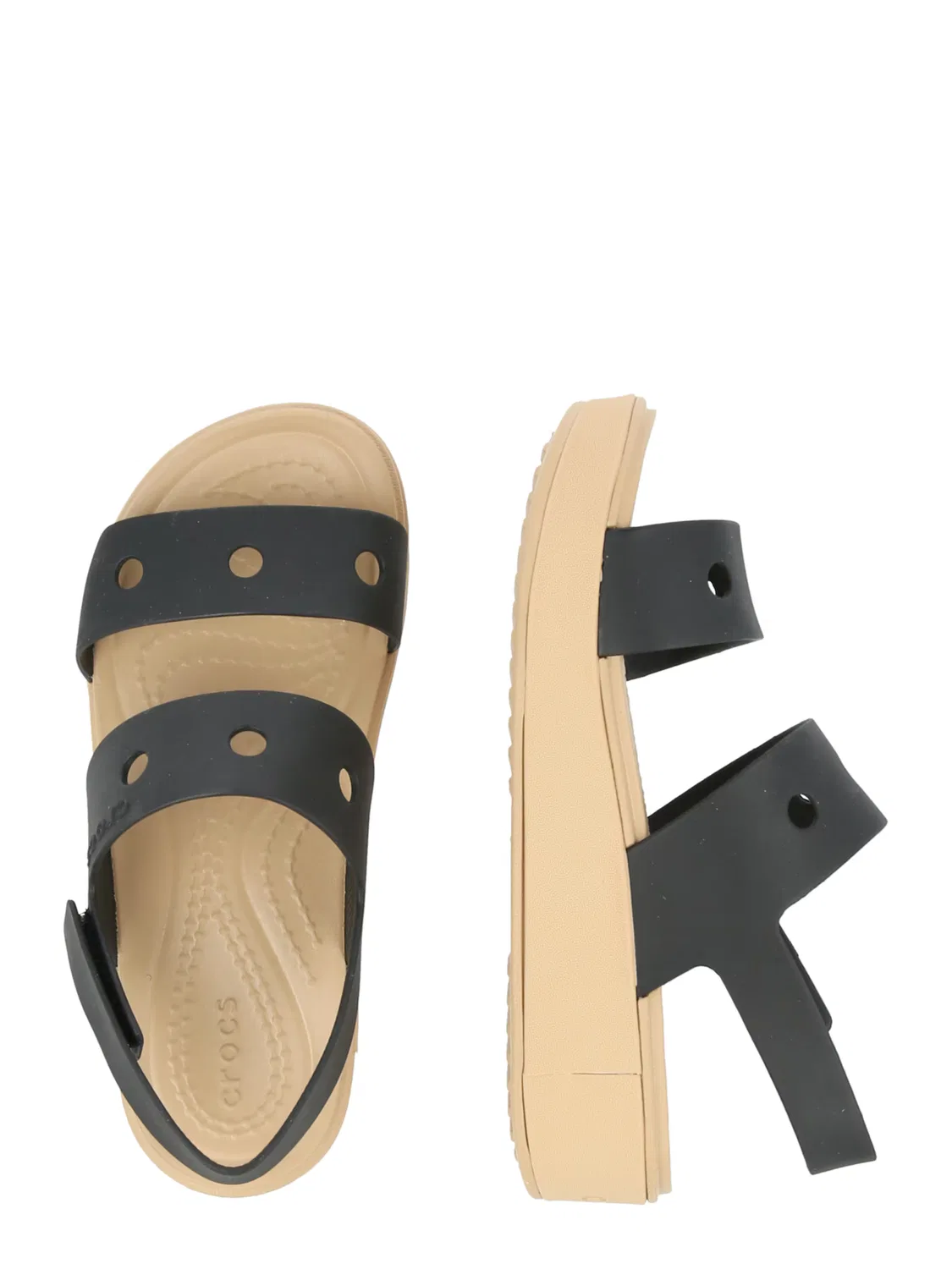 Сандалии Crocs Brooklyn черного цвета — фото 2