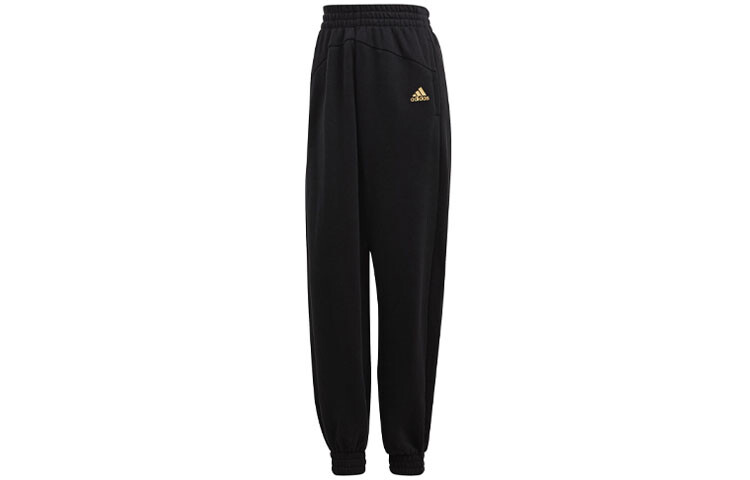 

Трикотажные спортивные штаны женские черные Adidas