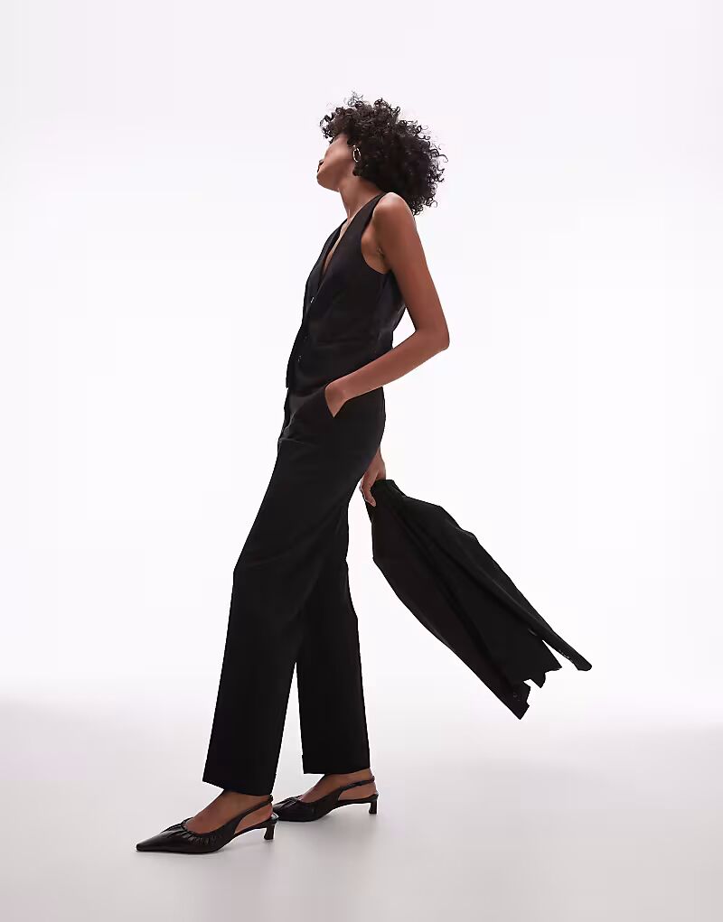 

Костюм с зауженными брюками черного цвета Mango