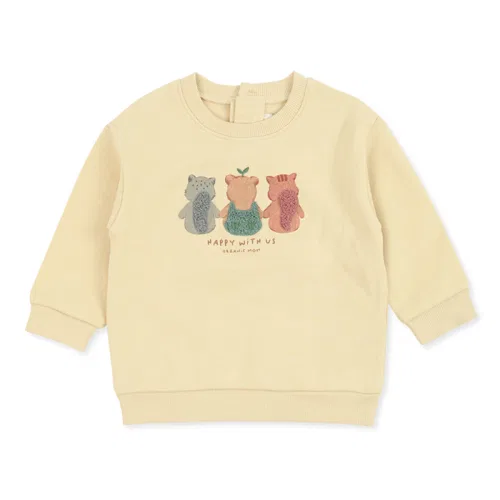 Свитшот детский Organic Mom с капюшоном, синий