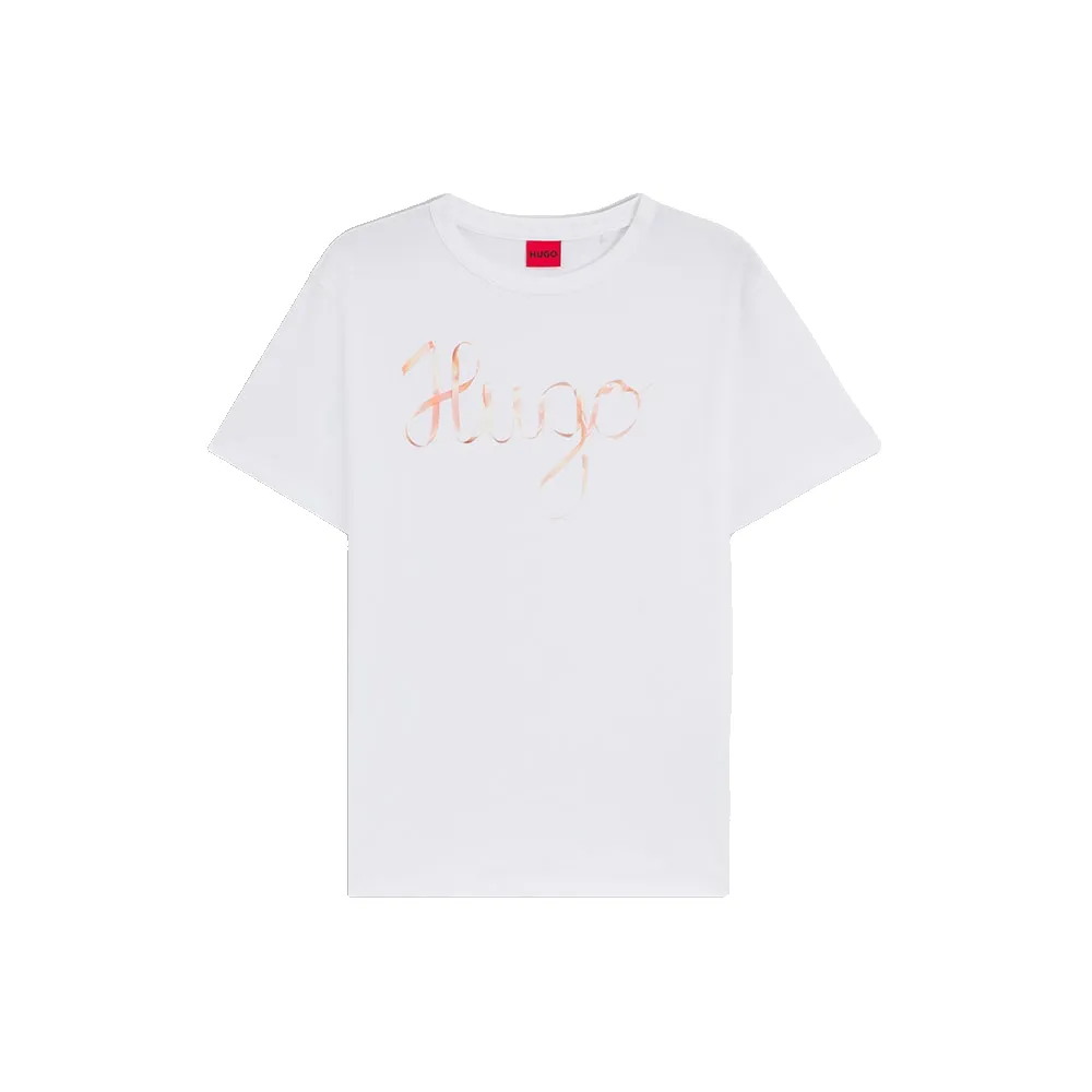 

Футболка с коротким рукавом HUGO Damacia 5 10268981 01, белый