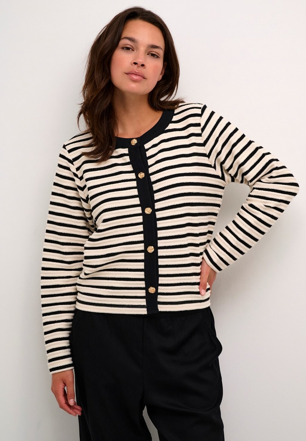 

Кардиган KASABINE WITH BUTTONS Kaffe, черный