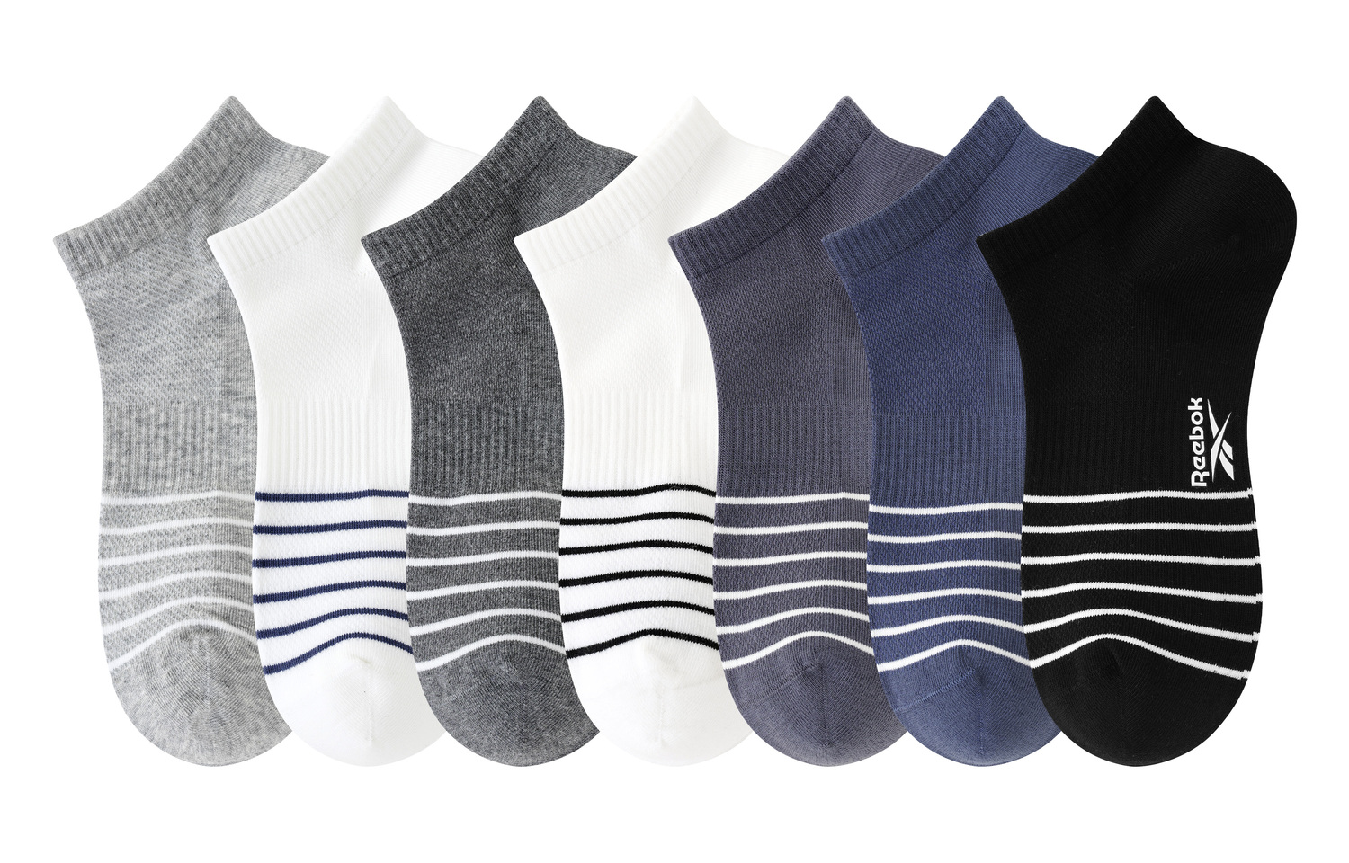 

Унисекс носки щиколотка 7 штук Reebok, 7 Pack (Mixed Color)