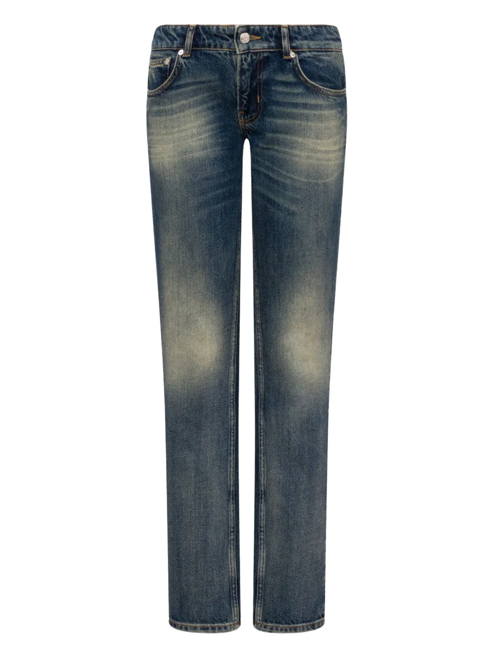 

Выцветшие джинсы MOSCHINO JEANS, синий