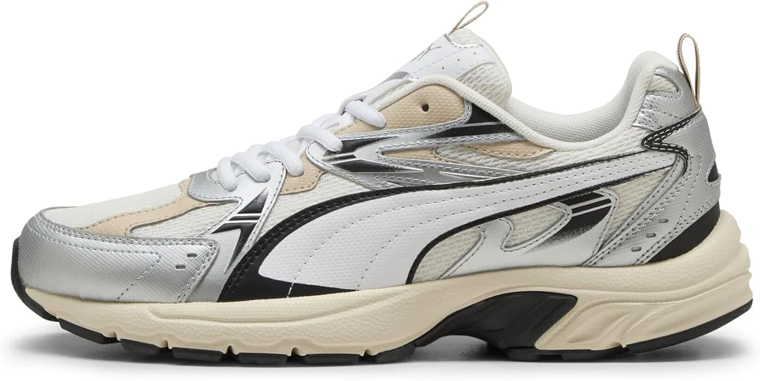 Кроссовки PUMA Milenio Tech для взрослых, Warm White Puma White Puma Silver — фото 4