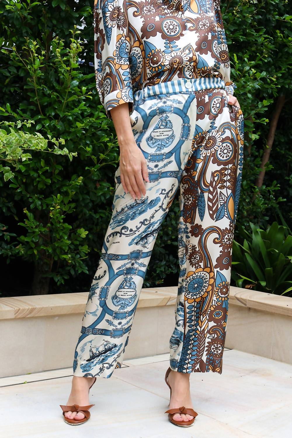 

Женские счастливые брюки в цветочном принте LA PRESTIC OUISTON, Floral