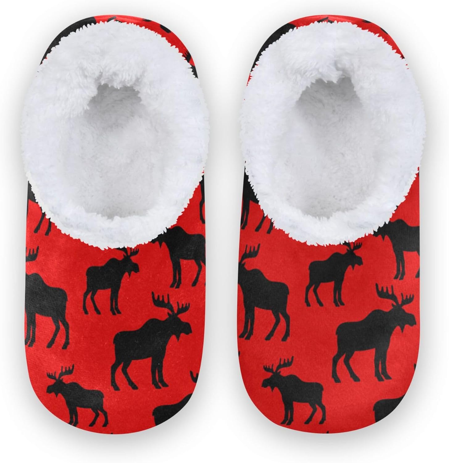 

Детские тапочки Fisyme для мальчиков и девочек, теплые мягкие домашние носки-тапочки, черный/красный