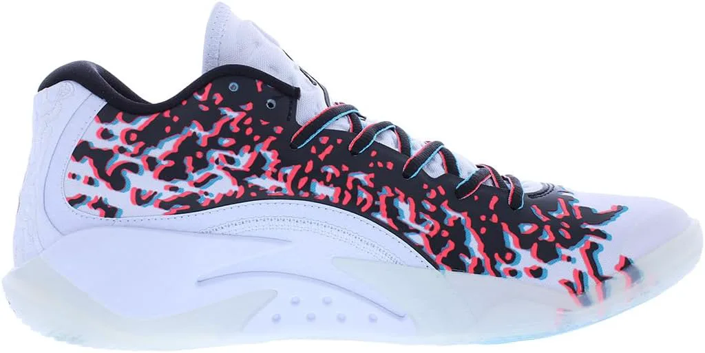Мужские кроссовки Jordan Zion 3 (DR0675-106, белый/университетский красный/цементно-серый) Nike, серый/черный/малиновый/синий/белый — фото 2
