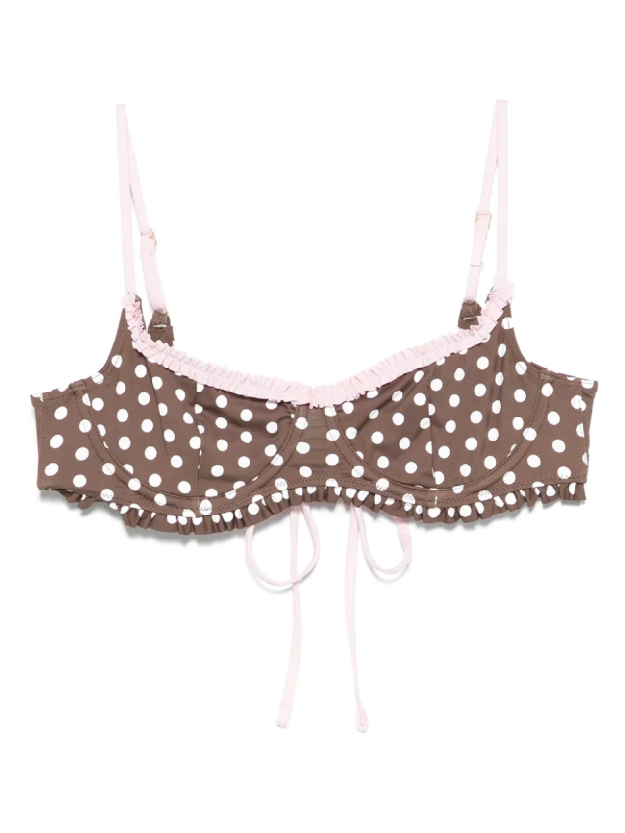 

Топ бикини Frankies Bikinis Lillie, коричневый
