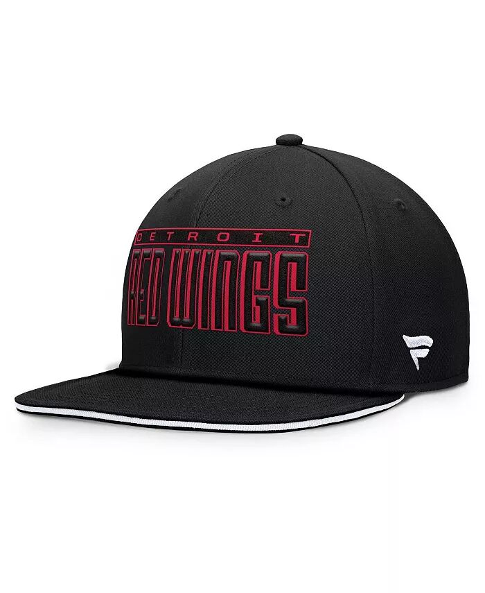 

Мужская черная бейсболка Detroit Red Wings Fundamental Gino Stack Snapback Fanatics