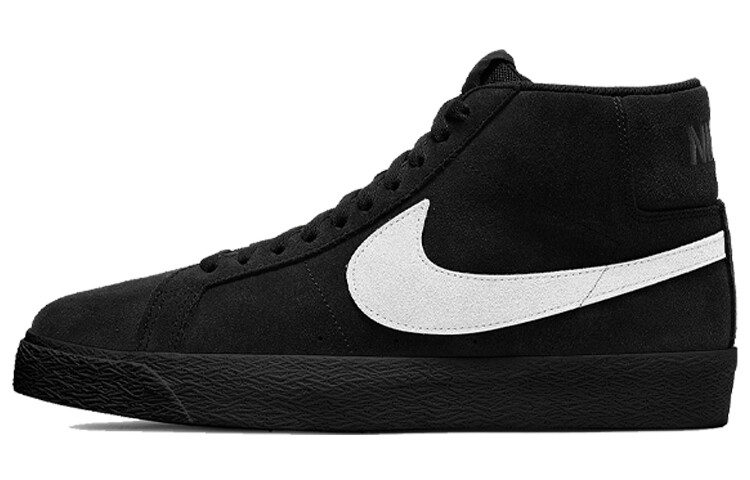 

Nike SB Zoom Blazer Mid Черный Замшевый Белый