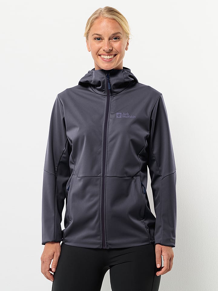 

Куртка софтшелл Jack Wolfskin Softshelljacke Feldberg, антрацит