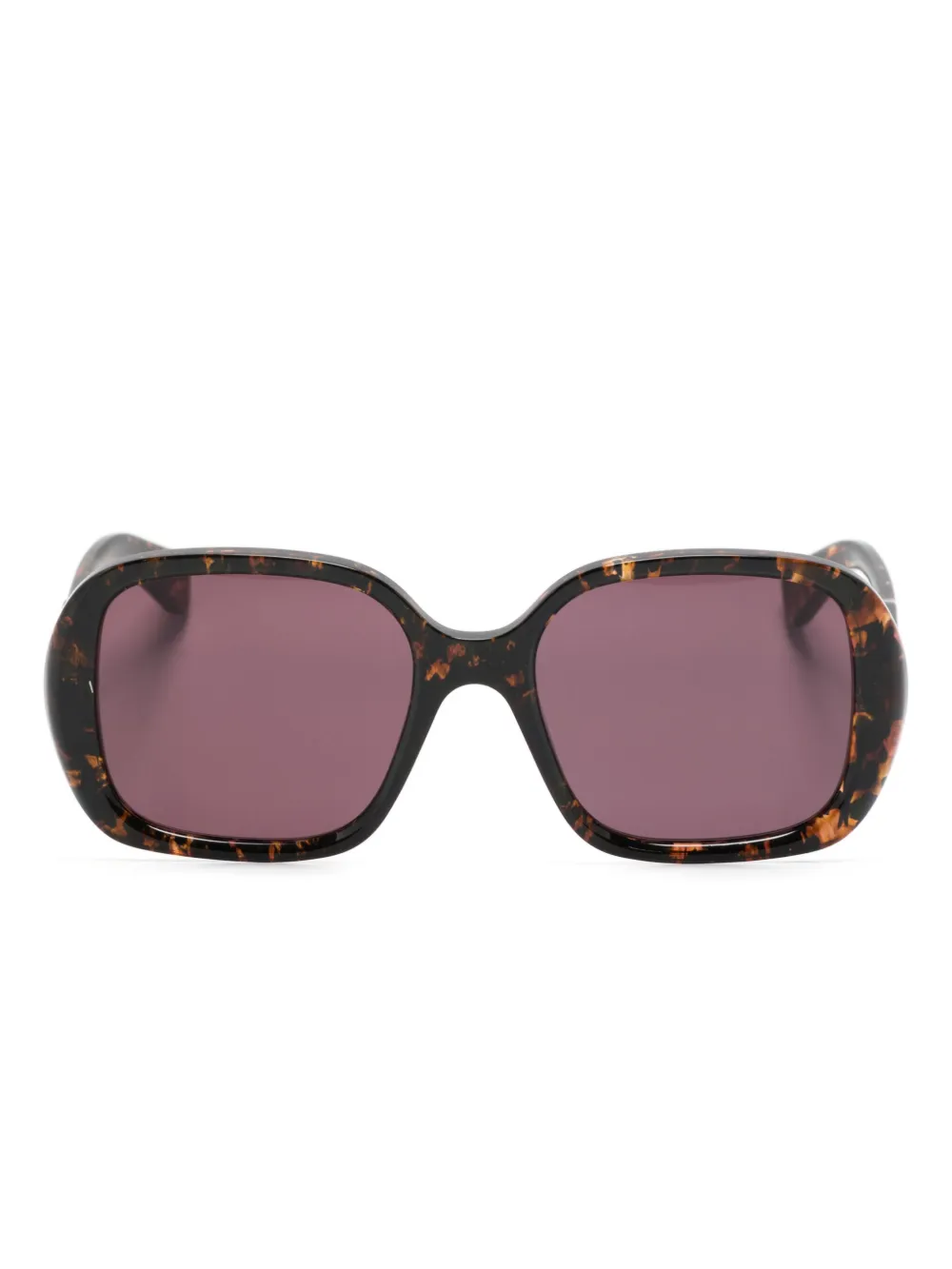

Солнцезащитные очки в квадратной оправе Chloé Eyewear, черный