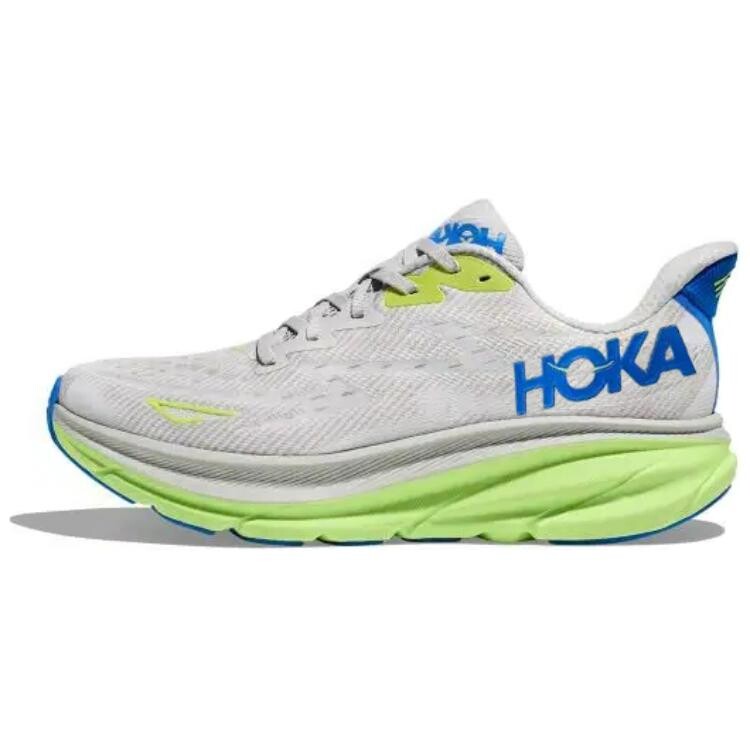 

Кроссовки Clifton 9 для бега мужские с низким верхом серые/зеленые/синие Hoka One One