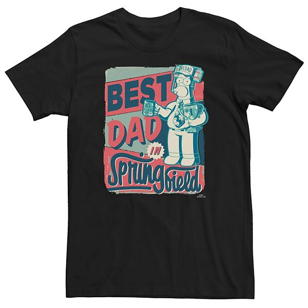 

Футболка Big & Tall The Simpsons Homer Best Dad in Springfield Licensed Character