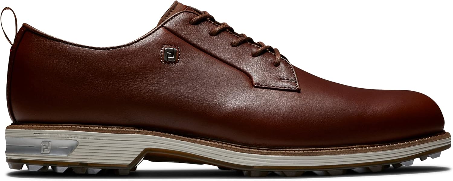 Мужские гольф-туфли FootJoy Premiere Series - модель без шипов, стиль прошлого сезона, коричневый — фото 2