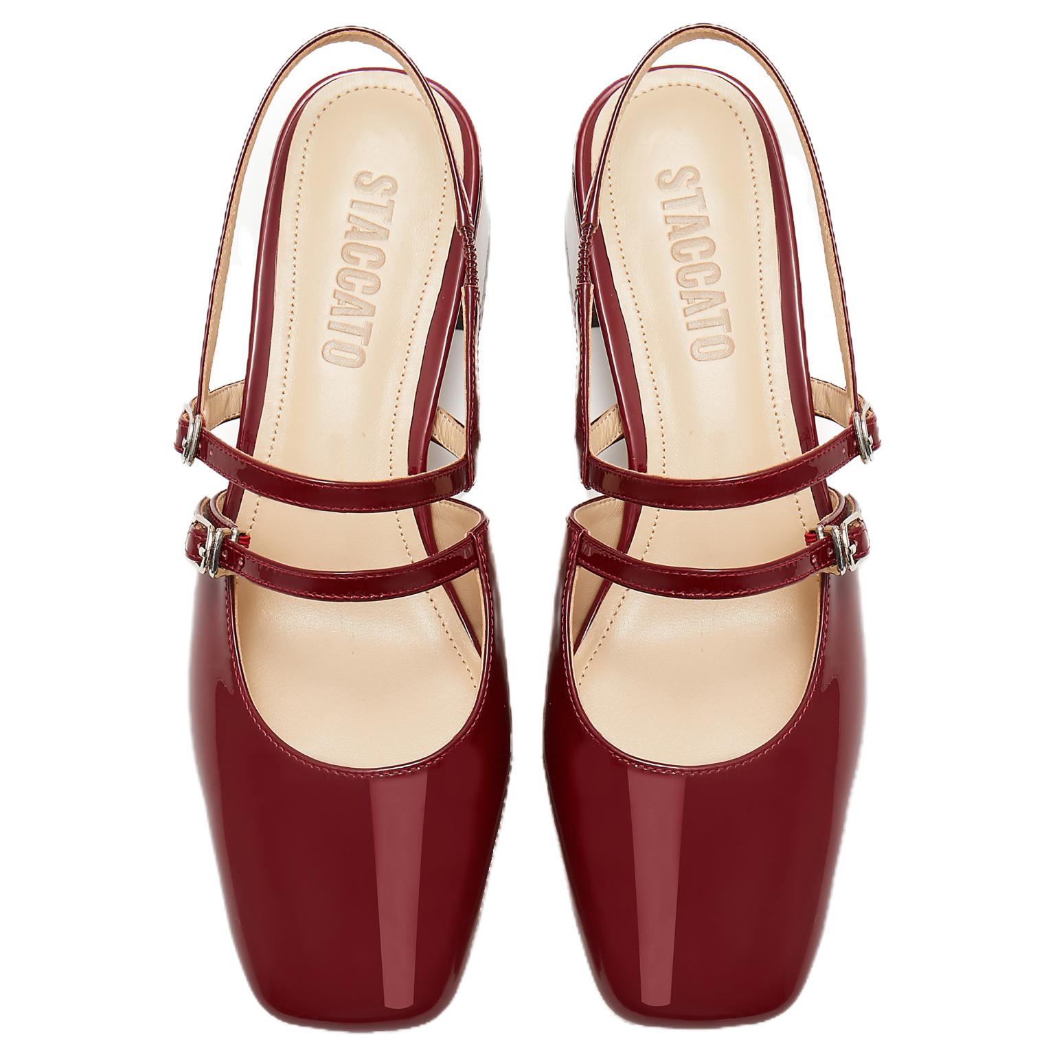 Туфельки Mary Jane на платформе с массивным каблуком 5 см Staccato, винтажный черный — фото 4