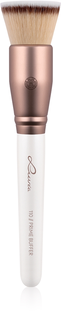 

Кисть для нанесения тонального крема Prime Vegan Prime Buffer с заостренным кончиком Luvia Cosmetics, pearl white / metallic coffee brown