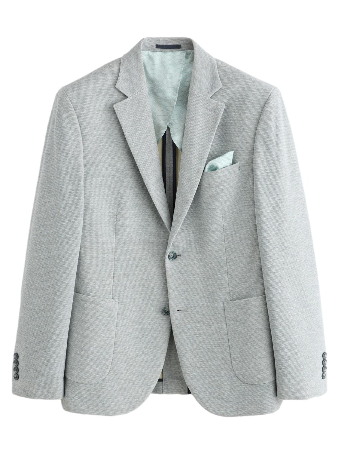 Next Серый пиджак Slim fit