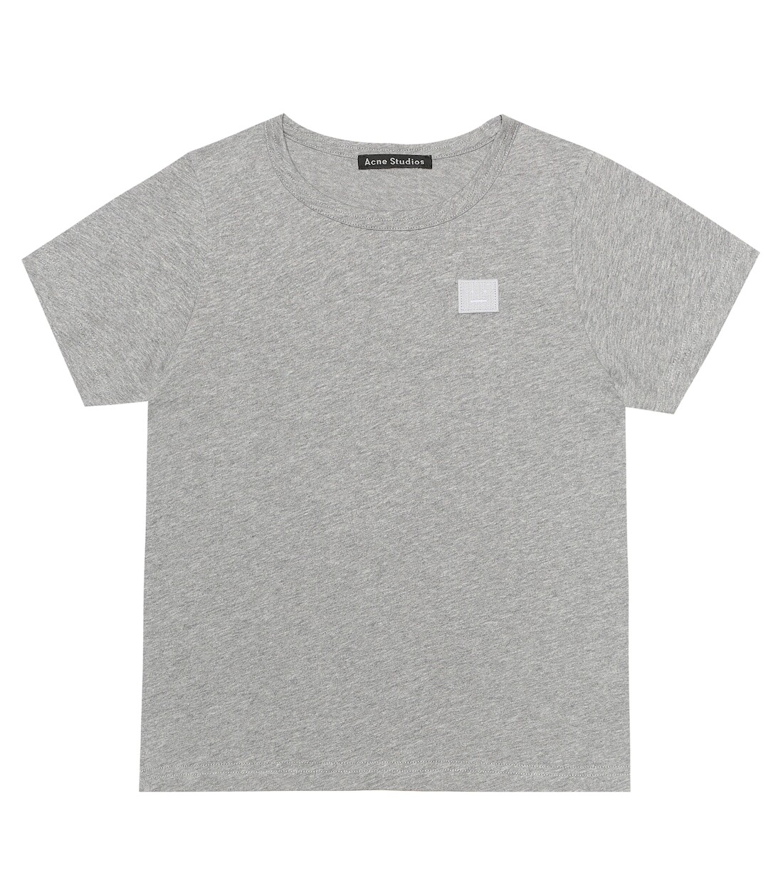 

Хлопковая футболка Mini Nash Face Acne Studios, серый