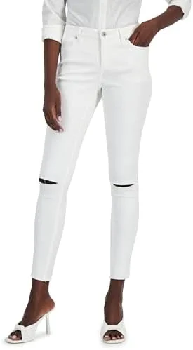 

International Concepts INC Женские джинсы Curvy Mid Rise Ripped Skinny