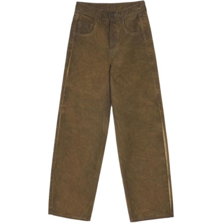 

UMA WANG Джинсы женские Khaki Moderate Straight Fit