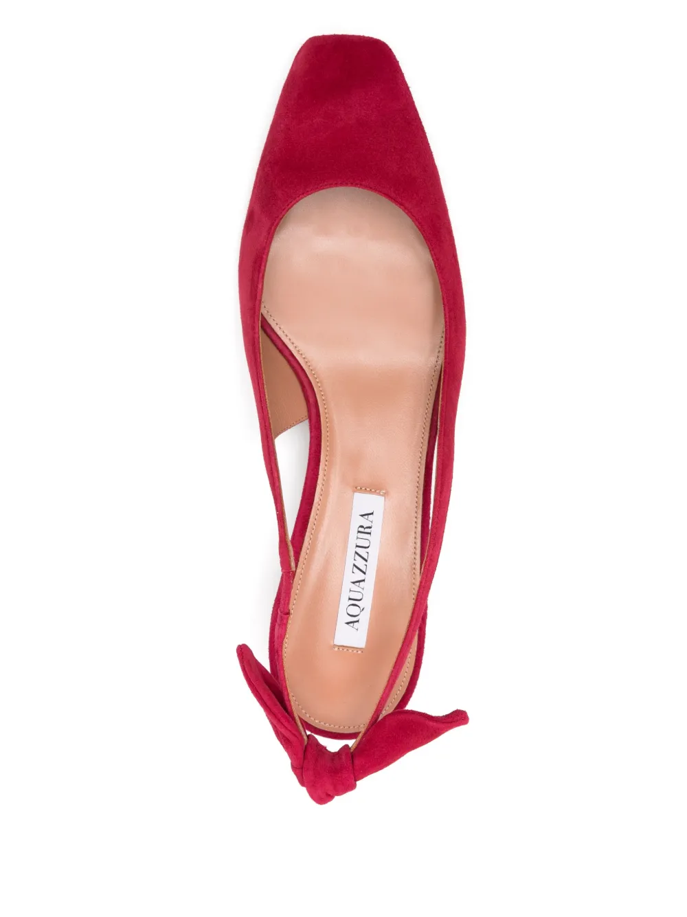 Туфли-лодочки Very Bow Tie 35 мм Aquazzura, розовый — фото 4