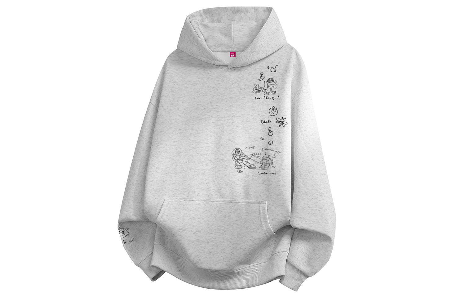 

Толстовка унисекс с капюшоном, утолщенные, плотные Disney, 花灰色【加绒加厚】