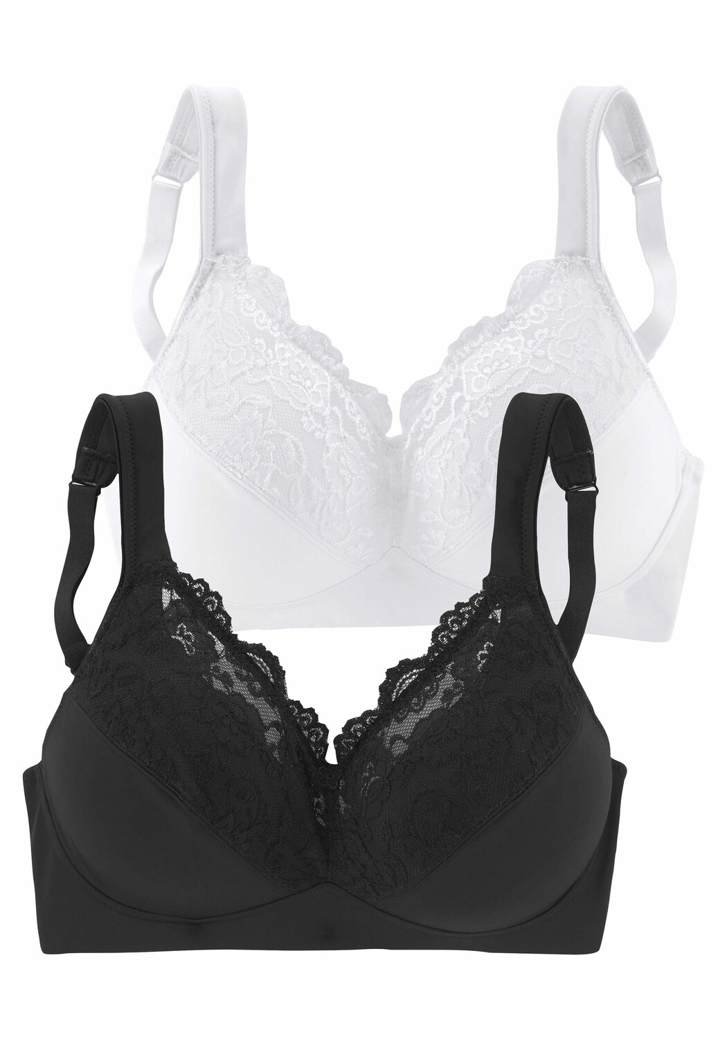 

Бюстгальтер без косточек PETITE FLEUR Soft BH, цвет weiß+schwarz