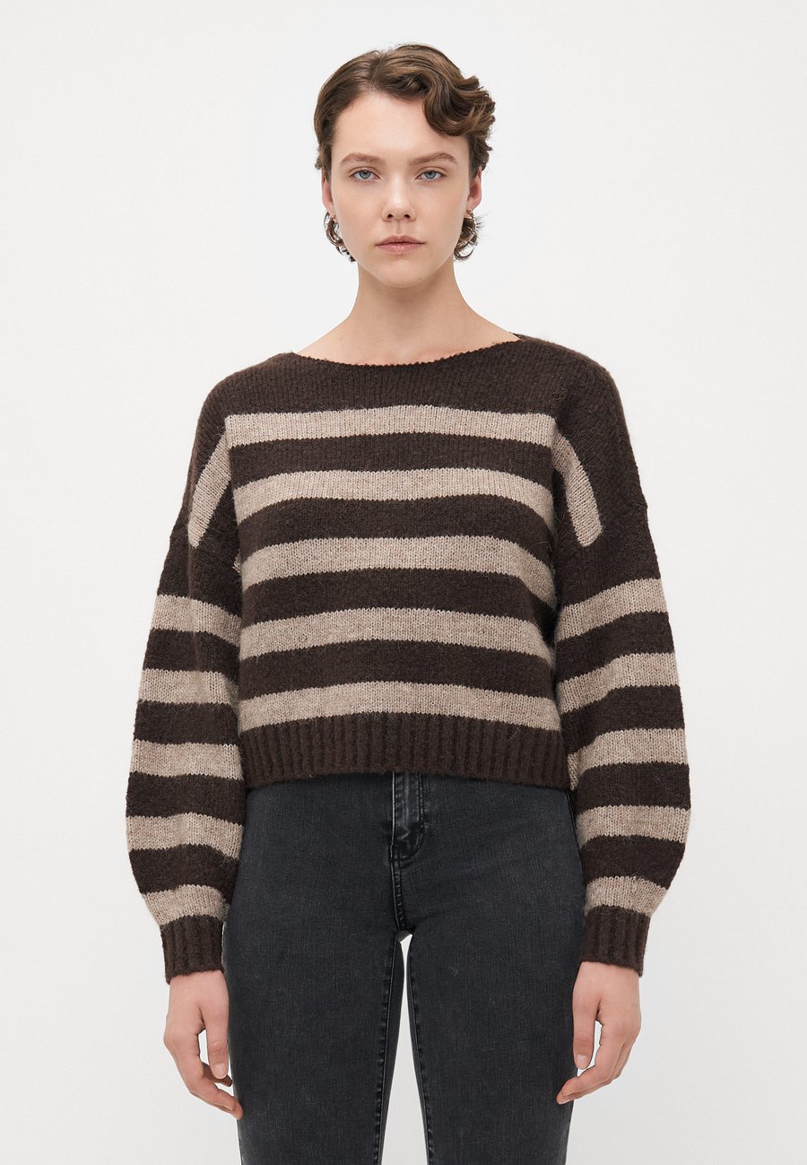 

Джемпер ONLY Tall ONLAYA LIFE BOATNECK, Seal Brown/Fungi Melange/Brown