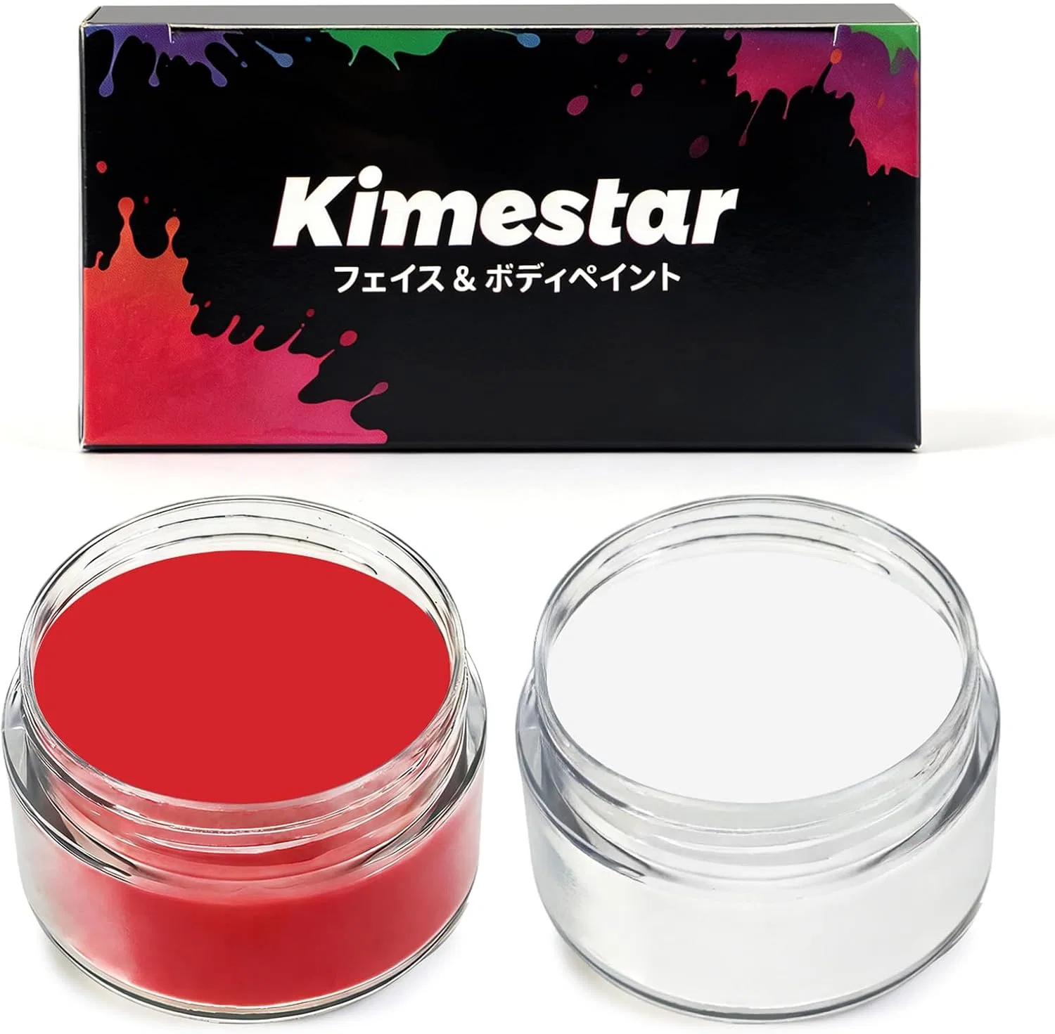 Краска для лица и тела 2 цвета Kimestar белый+красный 10 г