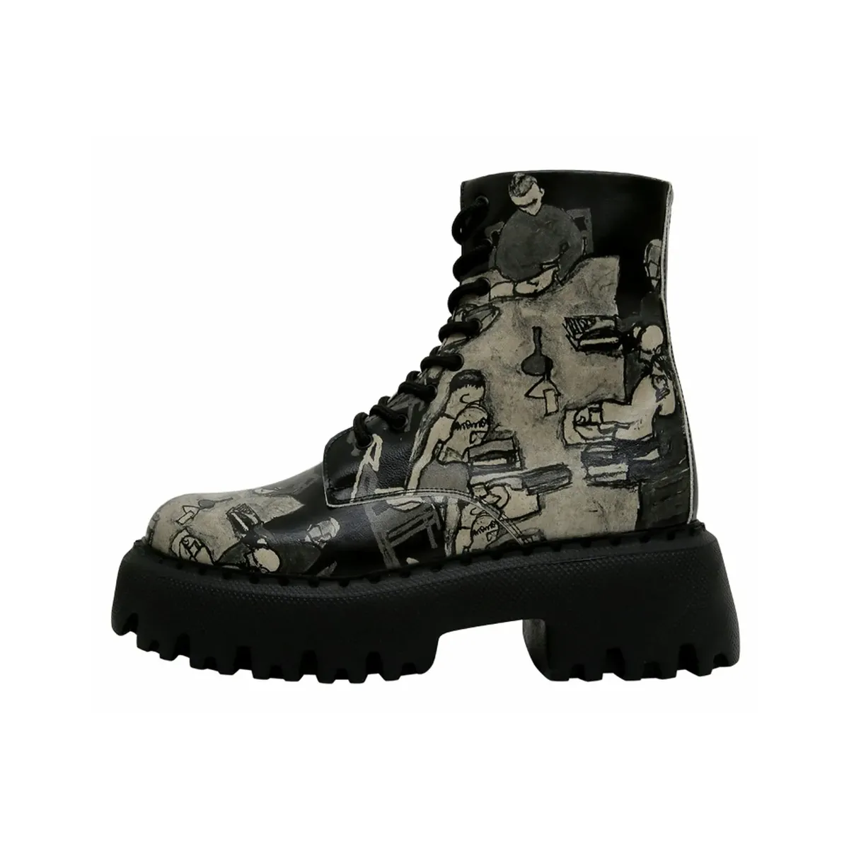 DOGO Chelsea Boots "Женские темно-синие суперчерные белые веганские женские ботинки / женские", Vegan, черный