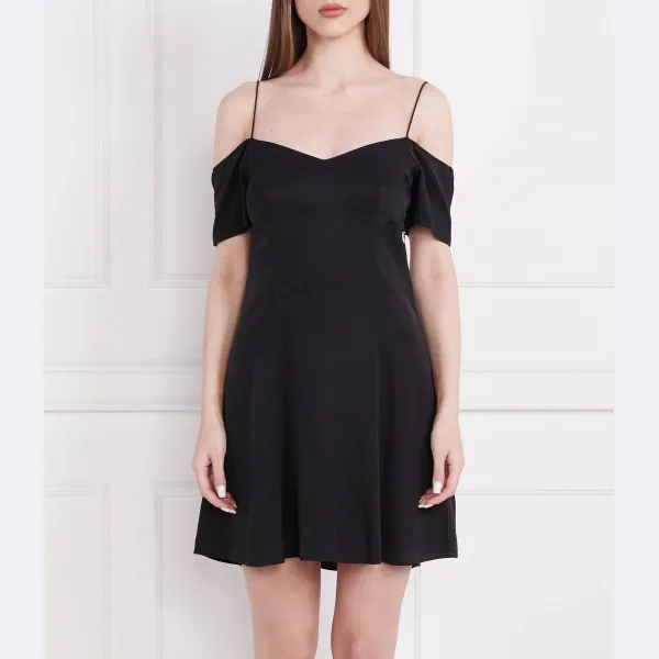 

Мини-Платье с открытыми плечами Calvin Klein, черный
