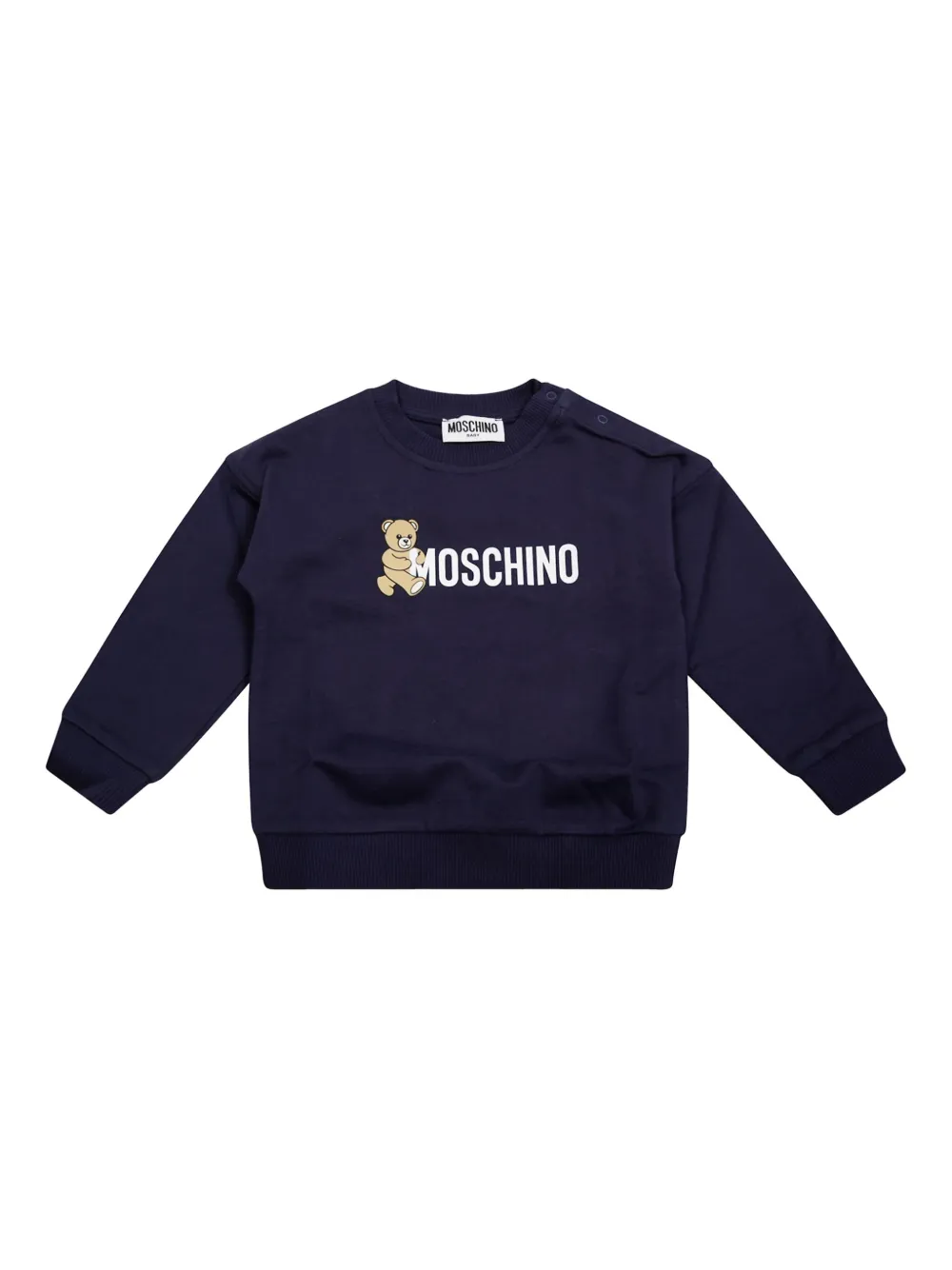 

Толстовка с логотипом Moschino Kids, синий