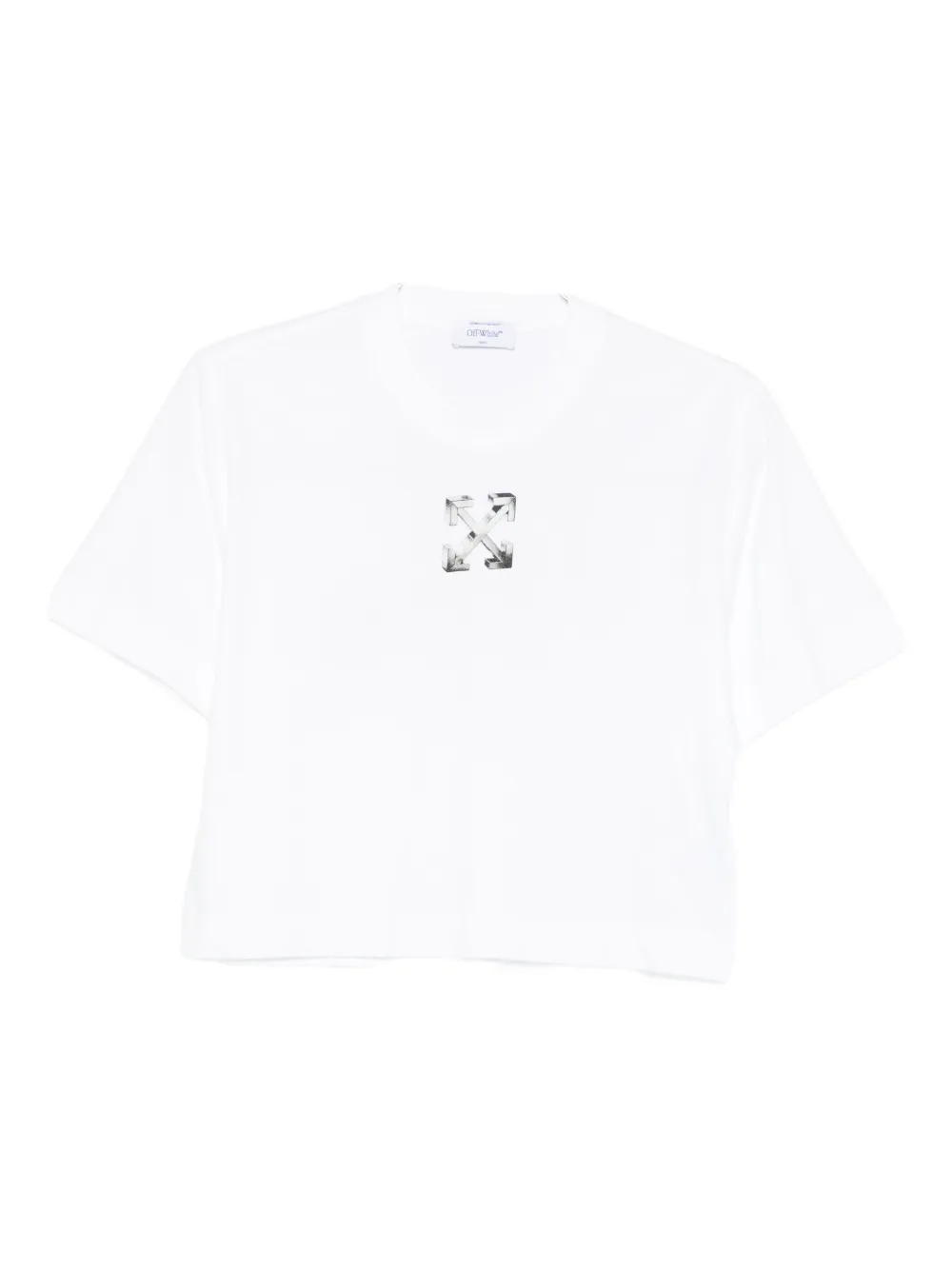 

Футболка с принтом-логотипом OFF-WHITE, белый