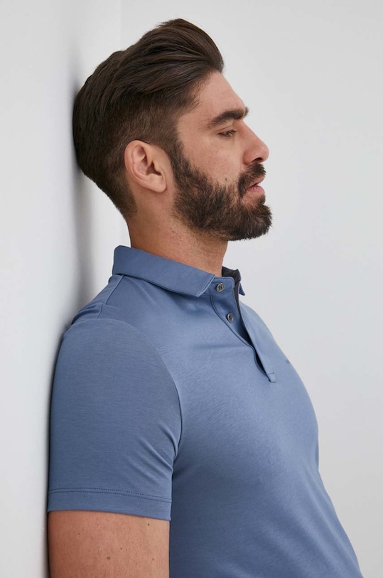 

Хлопковое поло Michael Kors, синий